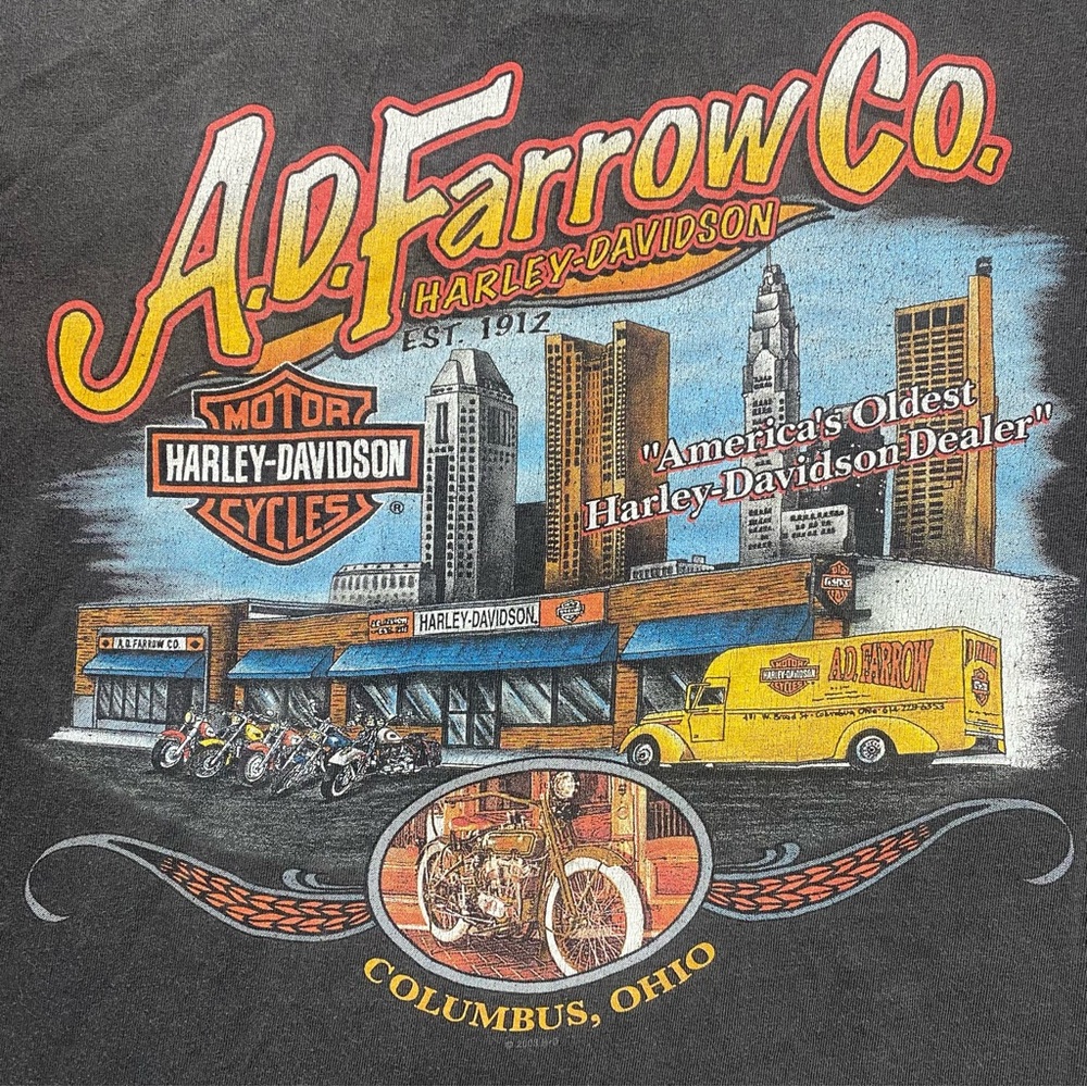 Vintage 2002 Harley-Davidson Cut off Shirt Columbus Ohio - Picture 6 of 6
